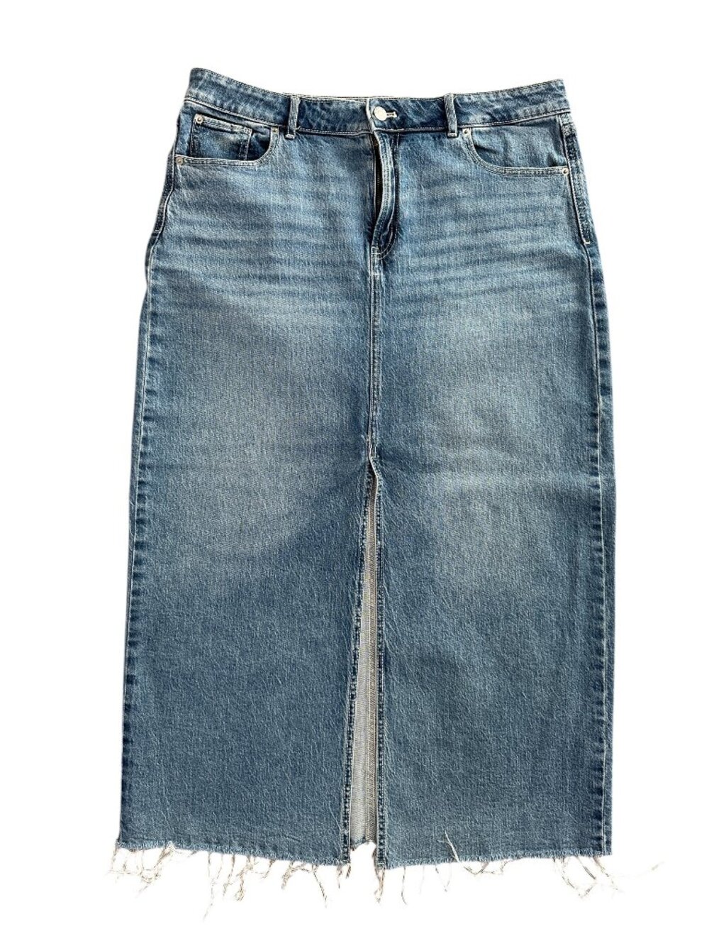 Reitmans Denim Maxi Skirt | Size 32 | High-Rise - Picture 2 of 12